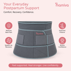 Mamiva 3-in-1 Postpartum Belt – Abdominal, Waist & Pelvic Support | Free Size