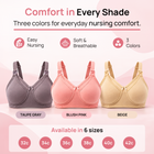 Mamiva Cotton Nursing Bra - Pack of 3
